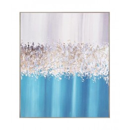 Decorative painting - blue and silver SJ-130012-C