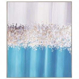 Decorative painting - blue and silver SJ-130012-C