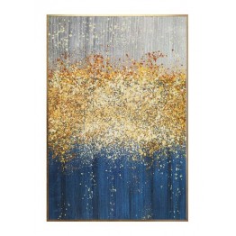 A wall painting board in gold, blue and silver SJ-130014-D