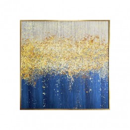 Large Wall painting - blue, gold and silver SJ-130014-H