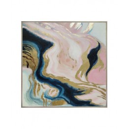 Artistic painting - pink, gold and blue SJ-130017-B