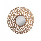 مراية دائرية صغيرة اطار روز جولد MR-1138-A (Antigue Gold)