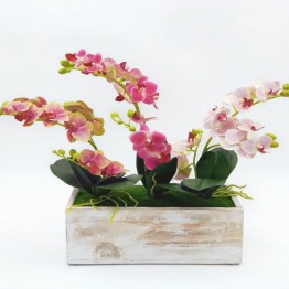 Artificial flowers - Pink and green TRD-124