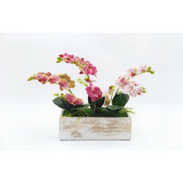 Artificial flowers - Pink and green TRD-124