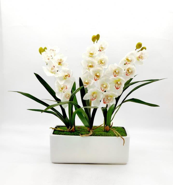flower vase of artificial orchids TRD-198