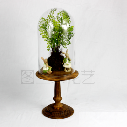 A artificial trees with a glass cover TRD-S013