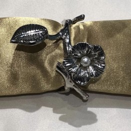 tissue ring flower shabed PDCK-040 - silver