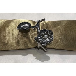 tissue ring flower shabed PDCK-040 - silver