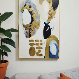Beige abstract painting SJ-130020-D