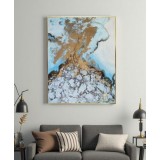 Blue abstract painting SJ-130031-C