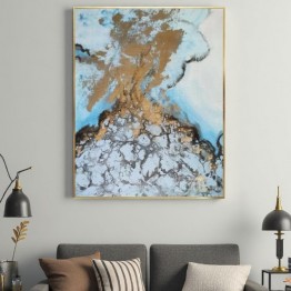 Blue abstract painting SJ-130031-C