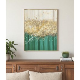 Artistic drawing - green and gold color SJ-130044-C