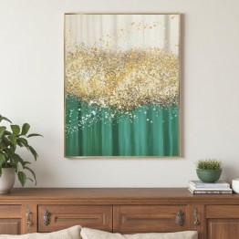 Artistic drawing - green and gold color SJ-130044-C