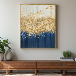 Modern Painting SJ-130045-C- blue and gold