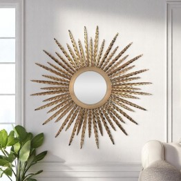 wall mirror with golden frames and decorations, MR-1090