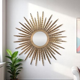 wall mirror with golden frames and decorations, MR-1090