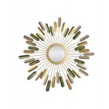 Modern wall mirror, color gold MR-1098