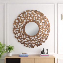 Modern wall mirror, MR-1138-A (Antigue Gold)