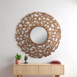 Modern wall mirror, MR-1138-A (Antigue Gold)