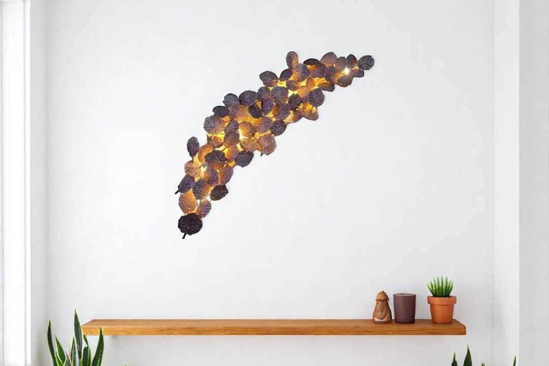 Leaf-shaped wall lamp MGW-9666-6B