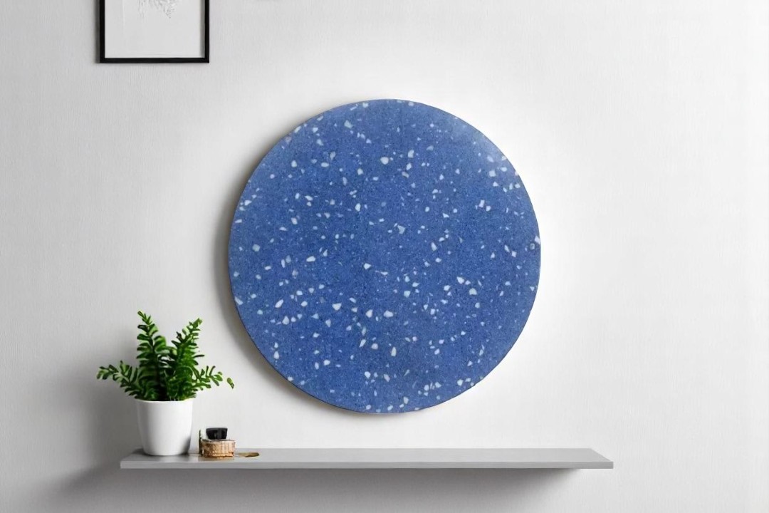 Rounded wall lampshade - Blue MGW-8033-1S
