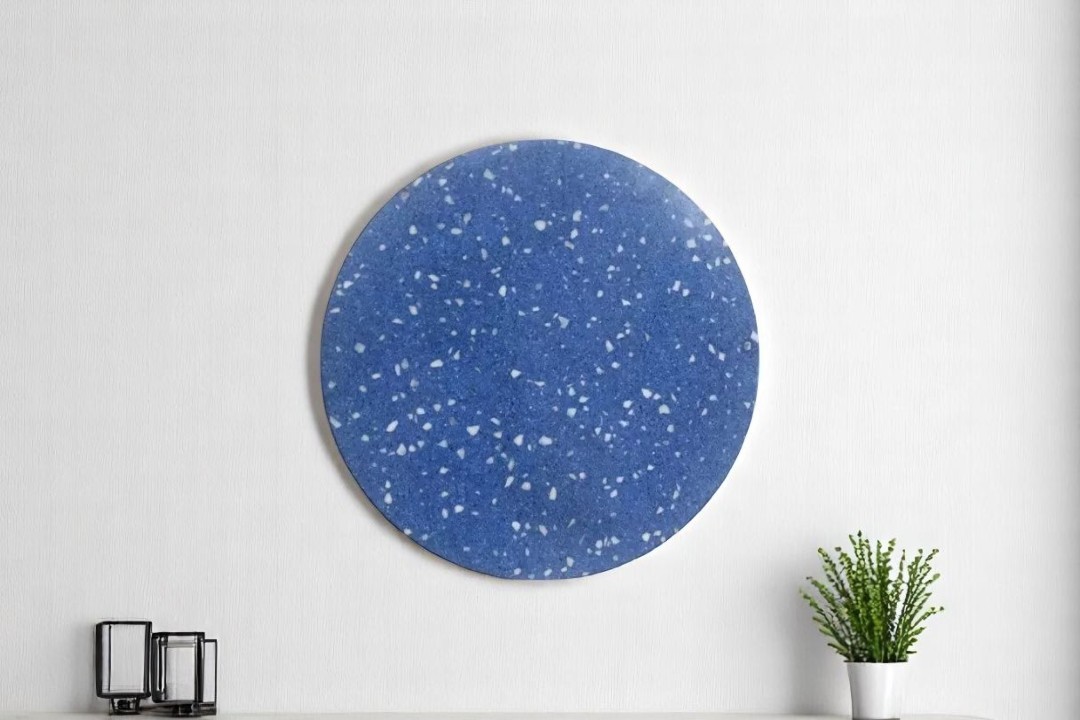 Rounded wall lampshade - Blue MGW-8033-1S