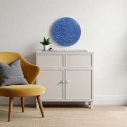 Rounded wall lampshade - Blue MGW-8033-1S