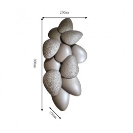 Modern wall lampshade - grey MGW-9679-4