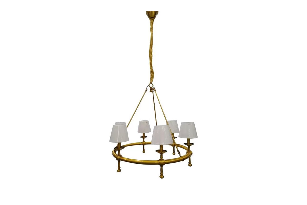 Ceiling chandelier , MGC-2252-6 - Gold & White