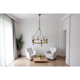Ceiling chandelier , MGC-2252-6 - Gold & White