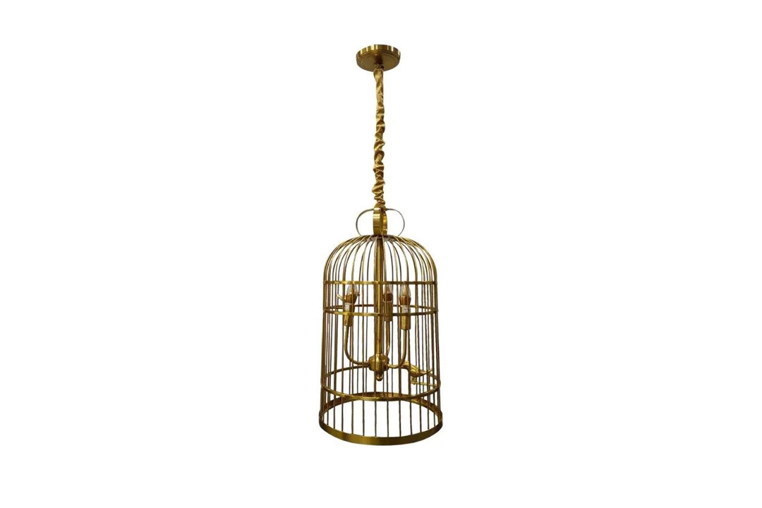 Ceiling chandelier Birdcage shape, MGC-17025-3