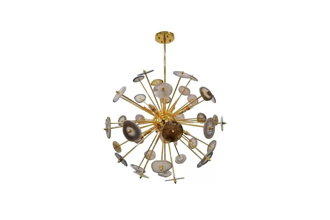 Copper ceiling chandelier MGC-15782-8C