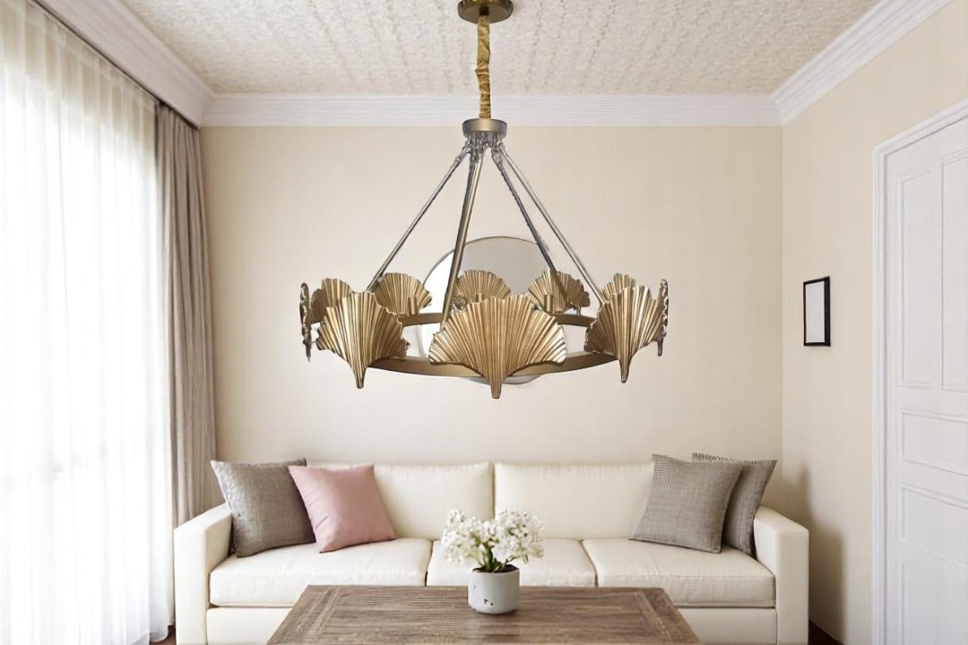 Bedroom chandelier MGC-17046-10A, Gold