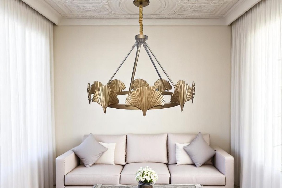Bedroom chandelier MGC-17046-10A, Gold