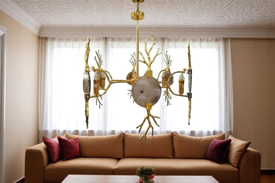 metal ceiling chandelier - golden color MGC-15782-6B