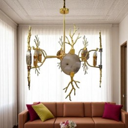 metal ceiling chandelier - golden color MGC-15782-6B