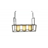 Ceiling chandelier with black metal structure MGC-013-3N