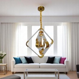 Modern ceiling chandelier - silver and gold color MGC-18042-3 