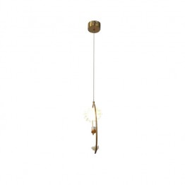 Semi-circle pendant ceiling lamp in golden color MGC-9669-1A