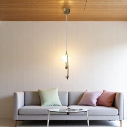 Semi-circle pendant ceiling lamp in golden color MGC-9669-1A