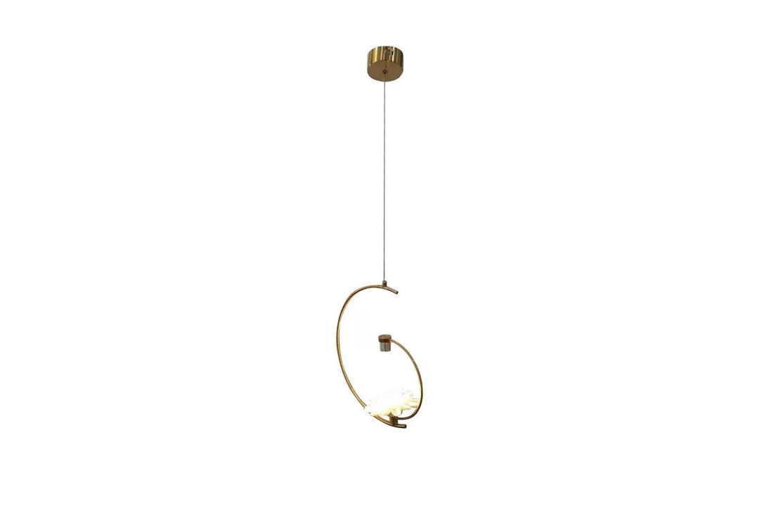 Ceiling lamp with one light, golden color MGC-9669-1B