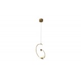 Ceiling lamp with one light, golden color MGC-9669-1B