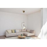 Ceiling lamp with one light, golden color MGC-9669-1B