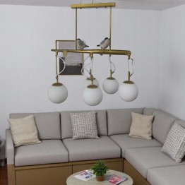 Ceiling pendant lighting with two birds MGC-9672-5