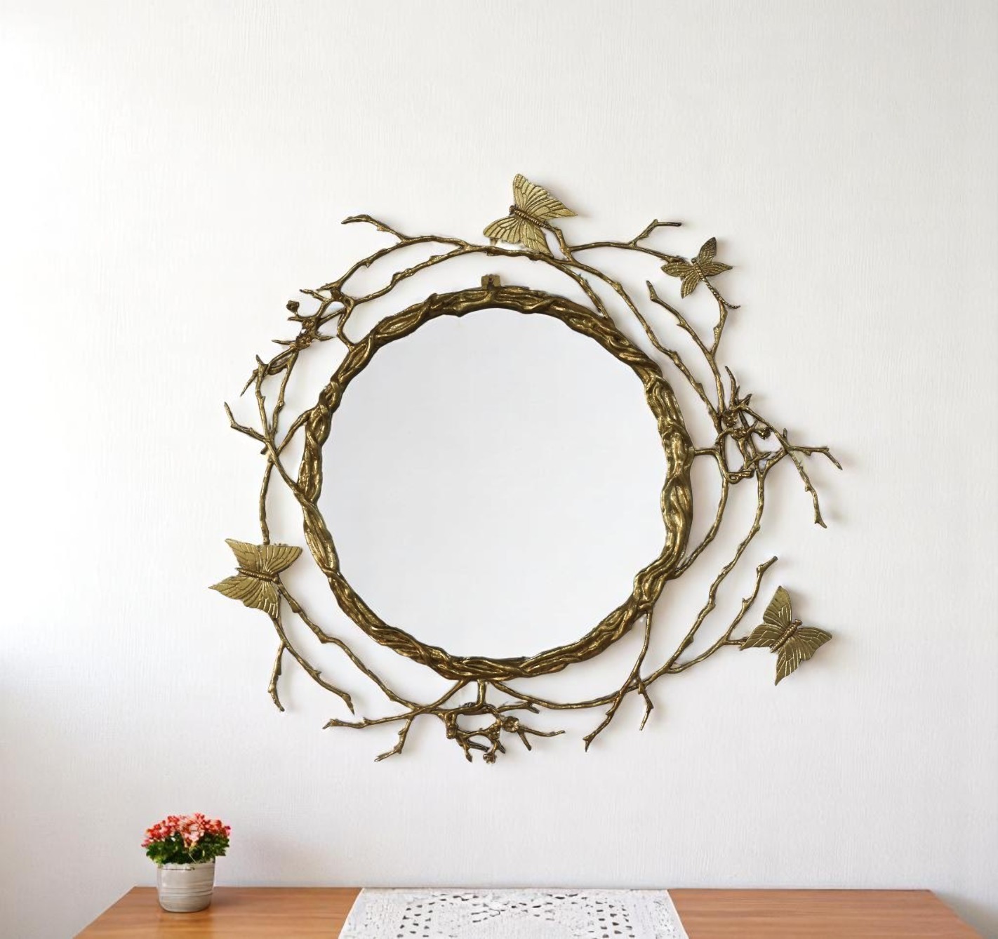 Wall mirror fram shaped like tree branches, MR-1161