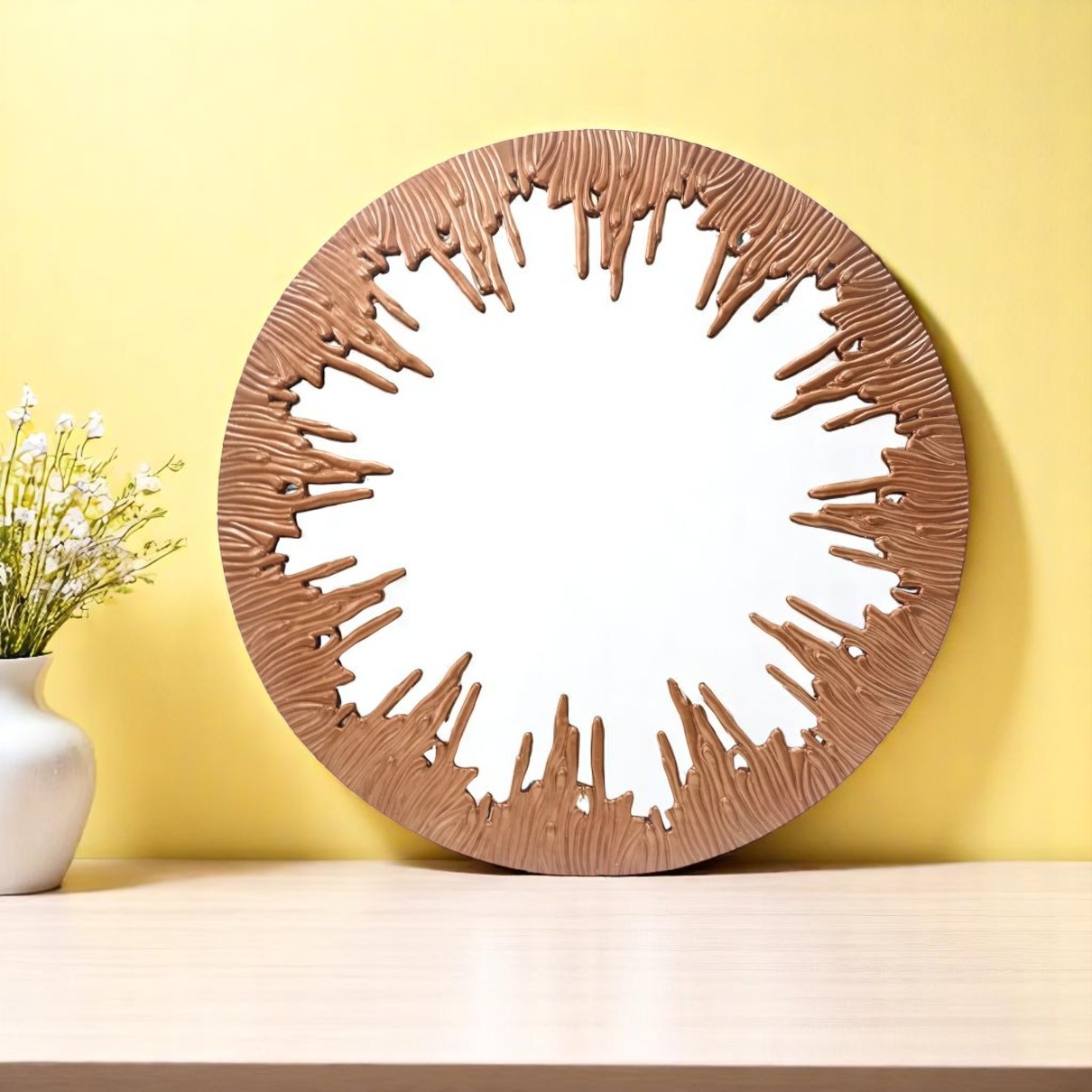 wall mirror MR-1164 (501), rose gold frame