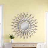 Wall mirrors with geometric design MR-1168-A - silver