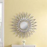 Wall mirrors with geometric design MR-1168-A - silver