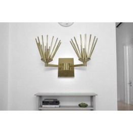 مصباج جدارى بتصميم مودرن MGW-18031-2 - دهبى 