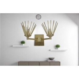 مصباج جدارى بتصميم مودرن MGW-18031-2 - دهبى 